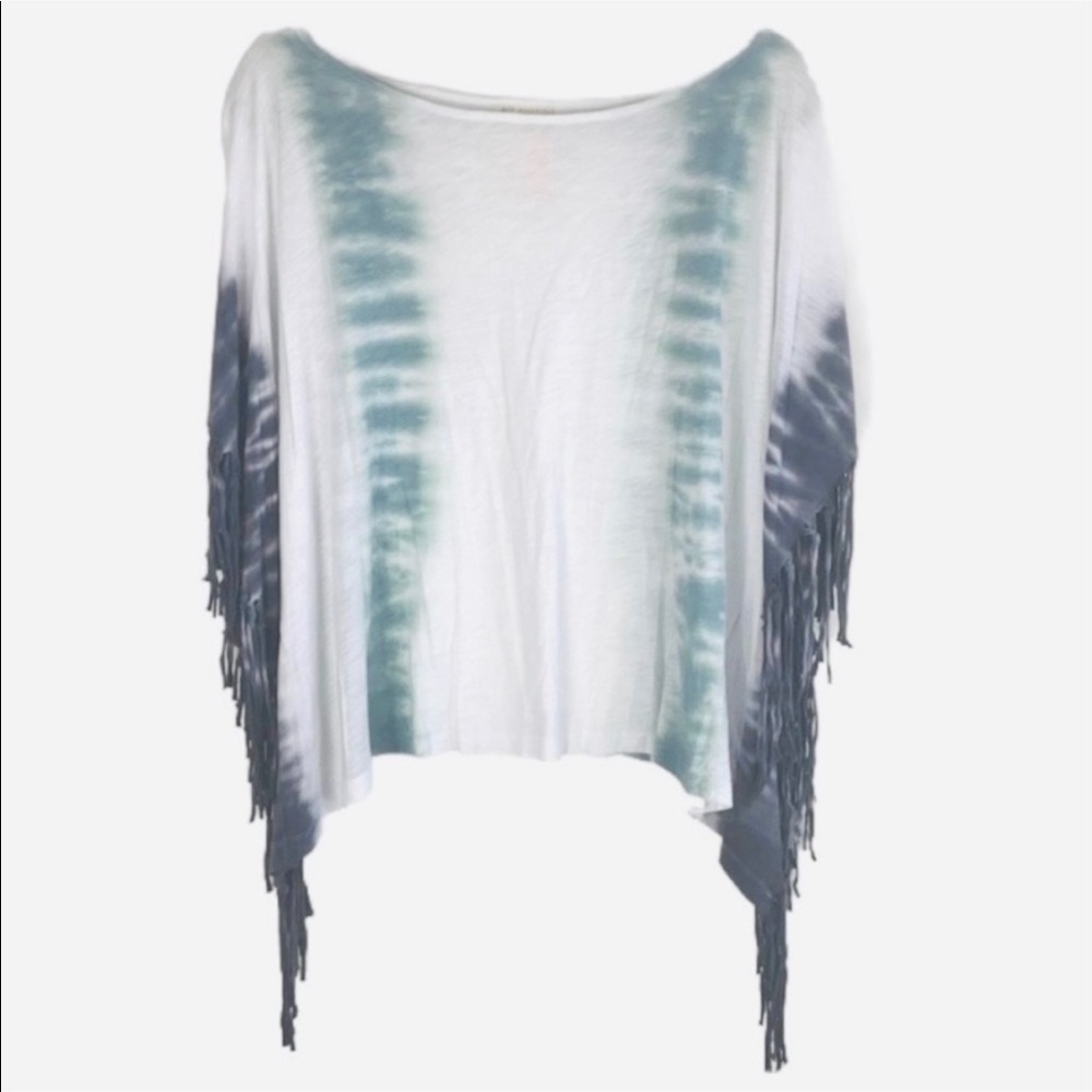 Free people tie-dye fringe  shirt